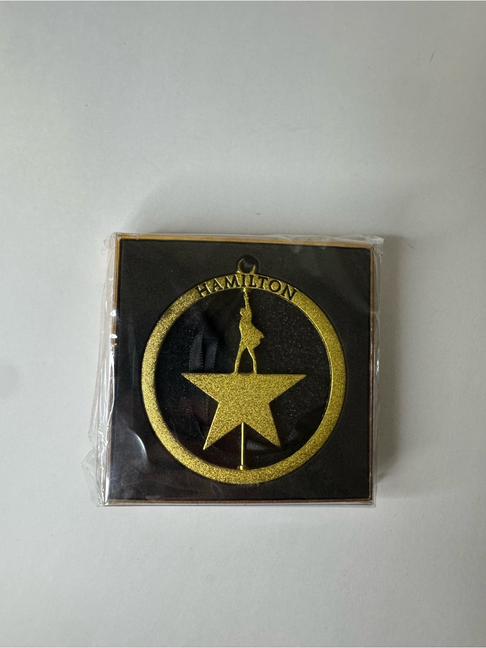 Official Hamilton the Musical Spinning Logo Christmas Ornament - NIP New Sealed